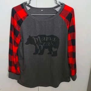 Long sleeve momma bear top